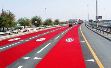 Why the RTA painted the road red